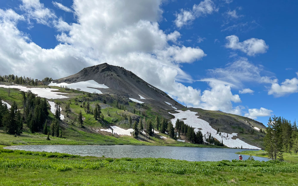 Upper Highland Lake and Hiram Peak